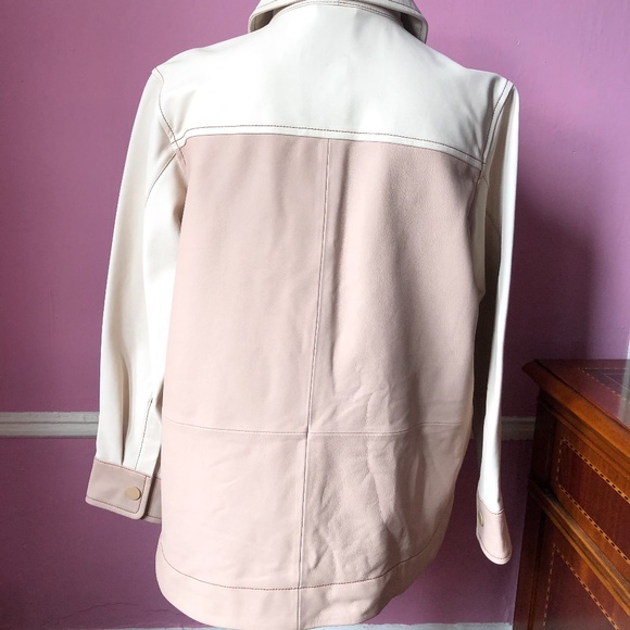 Scotch&Soda blush Pink Leather Jacket